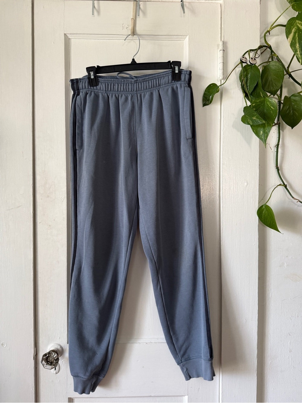 adidas Men's Slate Blue Joggers with Elastic Waist size M